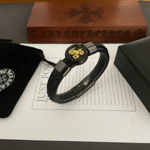 Chrome Hearts クロムハーツ コンステレーション レザーコード ブレスレット