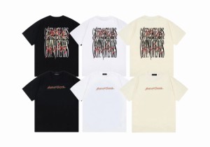 GOTNOFEARSマルチカラー・スローガンTシャツ半袖