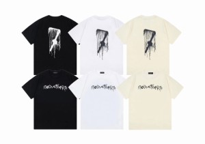  GOTNOFEARS Tシャツ 半袖 スプレーペイント グラフィティ ワイド