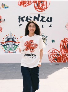 Kenzo レタープリントクラシック半袖Tシャツ