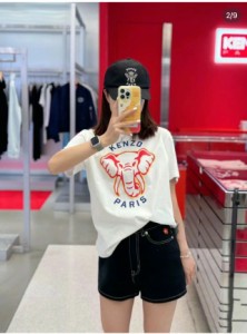 Kenzo アメリカン・プリント・クラシック半袖Tシャツ