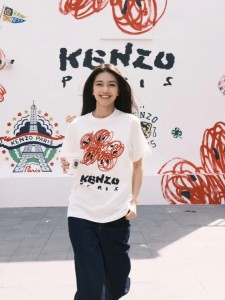  Kenzoアメリカン・クラシック・コットン半袖Tシャツ