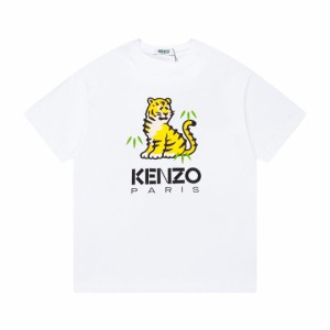  Kenzo アメリカン・クラシック・ルーズ・ショート・スリーブTシャツ