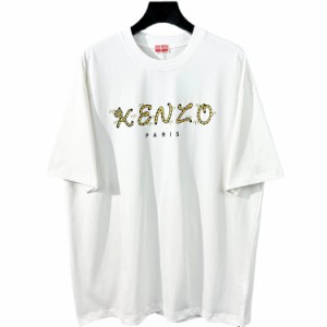  Kenzo レターアップリケ刺繍半袖Tシャツ