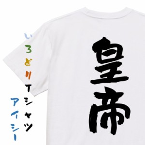 三国志系半袖Tシャツ【皇帝】おもしろTシャツ ネタTシャツ 文字Tシャツ ギフト プレゼント 贈り物 メッセージ 名言 団体 ウケ狙い 誕生日