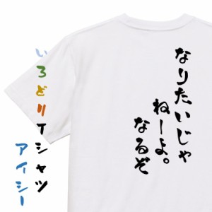 アニメ名言系半袖Tシャツ【なりたいじゃねーよ。なるぞ！】おもしろTシャツ ネタTシャツ 文字Tシャツ ギフト プレゼント 贈り物 メッセー