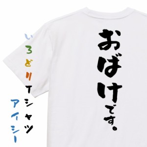 ハロウィンTシャツ【おばけです。】おもしろTシャツ ネタTシャツ 文字Tシャツ ギフト プレゼント 贈り物 メッセージ 名言 団体 ウケ狙い 