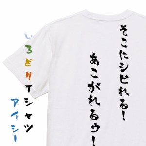 アニメ名言系半袖Tシャツ【そこにシビれる！あこがれるゥ！】おもしろTシャツ ネタTシャツ 文字Tシャツ ギフト プレゼント 贈り物 メッセ