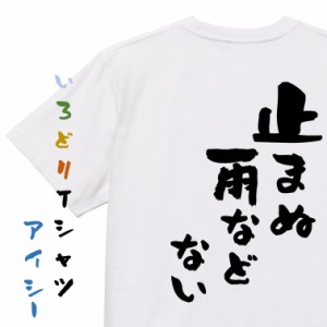 名言系半袖Tシャツ【止まぬ雨などない】おもしろTシャツ ネタTシャツ 文字Tシャツ ギフト プレゼント 贈り物 メッセージ 名言 団体 ウケ