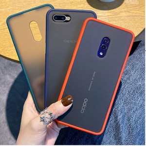 OPPO Reno A Reno3 5G オッポ バンパーハードケース スモーク ケース カバー TPU クリア 無地 シンプル 楽天モバイル オッポ リノエー ス