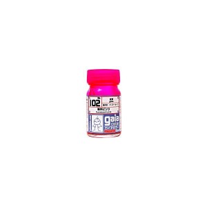 塗料 プラモデル 蛍光ピンク 15ml【ガイアノーツ 33102 ガイアカラー 102】