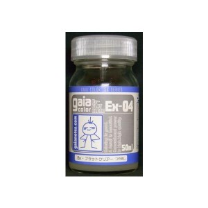 塗料 プラモデル Ex-フラットクリアー 50ml【ガイアノーツ 30014 ガイアカラー EX-04】