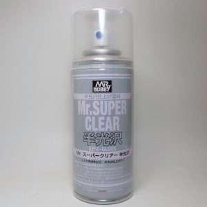 塗料 プラモデル Mr.スーパークリアー 半光沢（溶剤系スプレー）【GSIクレオス B516】