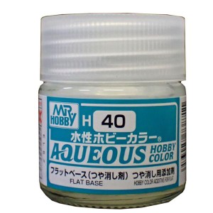 塗料 プラモデル 水性ホビーカラー フラットベース (つや消し剤 つや消し用添加剤) 10ml【GSIクレオス 水溶性アクリル樹脂塗料 H-40】