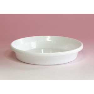 アップルウェアー 鉢皿Ｆ型１０号 ホワイト