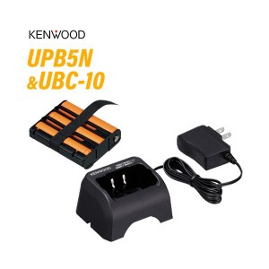 JVCケンウッド UPB-5N 充電式ニッケル水素バッテリーパック + UBC-10 急速充電器