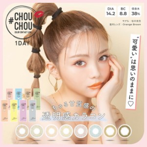 【2箱セット】(1箱10枚) CHOUCHOU チュチュ ワンデー カラコン  [chouchou-10p] [LC]