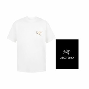 ARCTERYX 半袖Tシャツ チェック柄 ロゴ 半袖 メンズ レディース Tシャツ