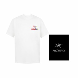 ARCTERYX 半袖Tシャツ マルチカラー 刺繍 半袖 メンズ レディース Tシャツ