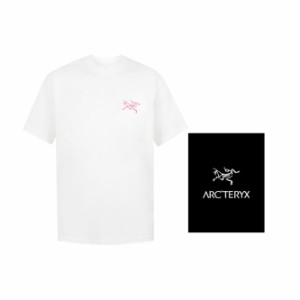 ARCTERYX 半袖Tシャツ ピンクバードロゴ 半袖 男女兼用 Tシャツ