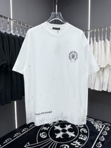 クロムハーツ Chrome Hearts 2024 春夏 ヴィンテージ エイジド インポート ウォッシュド プリント ラウンドネック 半袖