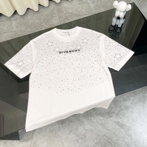 GIVENCHY ジバンシー ラインストーン プリント 星 半袖 Tシャツ メンズ レディース