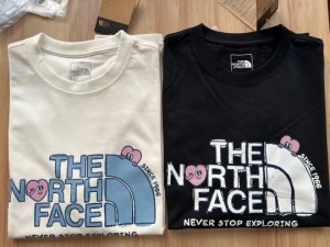 The North Faceノースフェイス落書きハート半袖Tシャツ