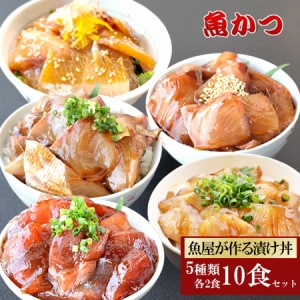 漬け丼 5品10食セット 5種類×2パック 10人前 冷凍 海鮮丼 海鮮セット 冷凍 魚 魚介類 お取り寄せグルメ 簡単 ごちそう 豪華 贈り物