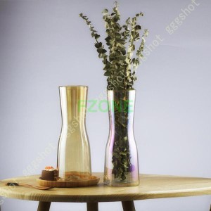 花瓶 クリアガラス 高さ30cm インテリア雑貨 インテリア小物 置物 フラワーベース おしゃれ シンプル 北欧 かわいい ガラス 一輪挿し 透