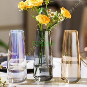 花瓶 クリアガラス 高さ22cm インテリア雑貨 インテリア小物 置物 フラワーベース おしゃれ シンプル 北欧 かわいい ガラス 一輪挿し か