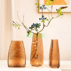 四角形 ガラス 花瓶 おしゃれ フラワーベース 北欧 小さい 花器 透明 クリア ガラスベース 花びん 和風 ガラス花器 モダン レトロ デザイ