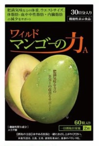 ワイルドマンゴーの力A 60粒入り 30日分 機能性表示食品 亀山堂 ダイエット 体重