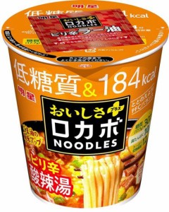 明星 ロカボNOODLESおいしさプラス ピリ辛酸辣[栄養素バランスヌードル (低糖質、184kcal、高たんぱく、たっぷり食物繊維、PFCバランス) 