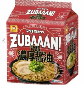 マルちゃん ZUBAAAN! 背脂濃厚醤油（3食）×4袋
