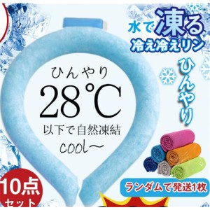 ネッククーラー PCM お徳用 10点セット クールリング ネックバンド 涼しい 28℃自然凍結 結露しない 首掛け ネックパック 子供 海水浴