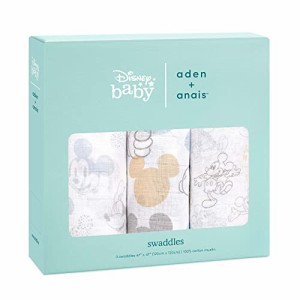 aden + anais(エイデンアンドアネイ) おくるみ ディズニー ガーゼ ベビー 【 日本正規品 aden + anais おくるみ 3枚