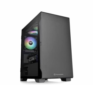 Thermaltake S100 TG 強化ガラス ミニタワーPCケース スイングドアパネル採用 CA-1Q9-00S1WN-00 CS7885