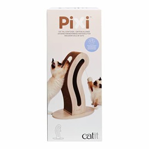 Catit Pixi スクラッチャーCat Tail 猫用ファニチャー 猫型爪とぎ 自立式 ダンボール インテリア 45×23.5×58.5cm