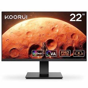 KOORUI モニター 21.5インチ ゲーミングモニター FHD 1080P/フルHD 100HZ PCモニター VAパネル液晶ディスプレ ス