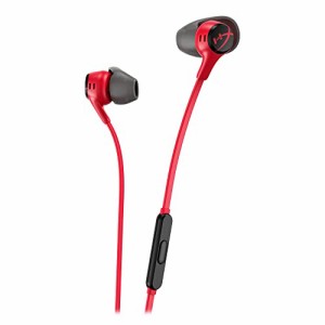 HyperX Cloud Earbuds 2有線 ゲーミングイヤホン レッド インラインマイク Nintendo Switch メーカー 2年