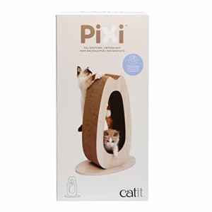 ジェックス Catit Catit Pixi スクラッチャーTall 猫用ファニチャー 猫型爪とぎ 自立式 ダンボール インテリア 45×23.