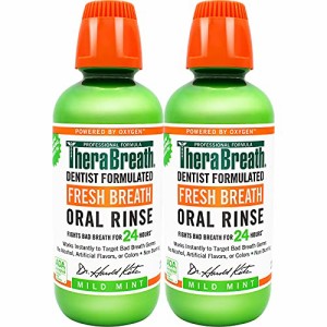 【お得な2本セット【セラブレス フレッシュブレス オーラルリンス マイルドミント 473ml/16オンス 品 Therabreath Fresh