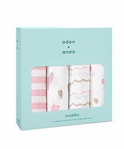 aden + anais(エイデンアンドアネイ) おくるみ ガーゼ ベビー 【 日本正規品 aden + anais おくるみ 4枚 セット h