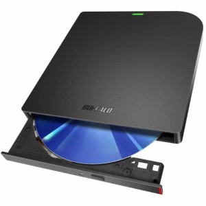 【】バッファロー USB3.2(Gen1)/3.0 ブルーレイドライブ 書込み/再生/編集ソフト バスパワー(給電ケーブル付き) 外付け 薄型ポ