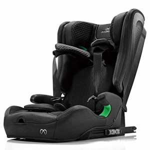 カーメイト(エールベベ) チャイルドシート ジュニアシート ISOFIX R129 1歳から使える 除菌 パパットR パールブラック ジャンピン