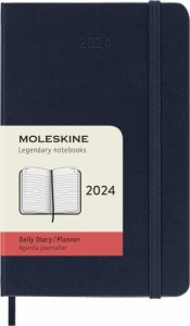モレスキン 手帳 2024 年 1月始まり 12カ月 デイリー ダイアリー ハードカバー ポケットサイズ(横9cm×縦14cm) サファイアブル