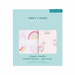 aden + anais essentials(エイデンアンドアネイエッセンシャルズ) 【日本正規品】おくるみ スワドル2本入り ベビー 新生児