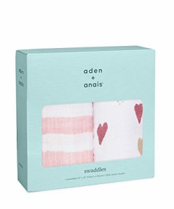 aden + anais(エイデンアンドアネイ) おくるみ ガーゼ ベビー 【 日本正規品 aden + anais おくるみ 2枚 セット h