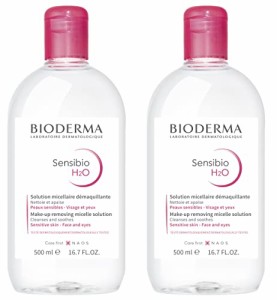 【正規品】ビオデルマ (Bioderma) サンシビオ エイチツーオー D 500mL×2本 セット 洗顔 メイク落とし クレンジング水 敏感肌