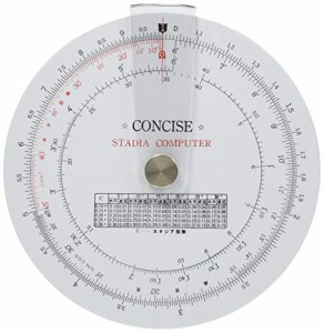 コンサイス 定規 円形計算尺 スタジア 100850